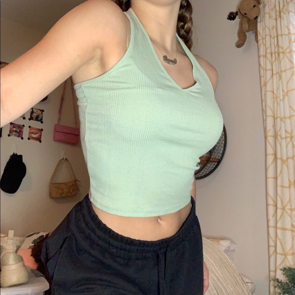 Green Halter Top - Picture 6 of 6